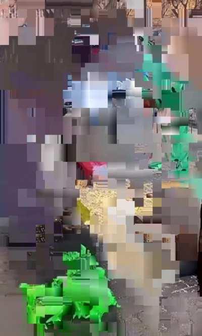 The chicken on the leash really pulls it all together