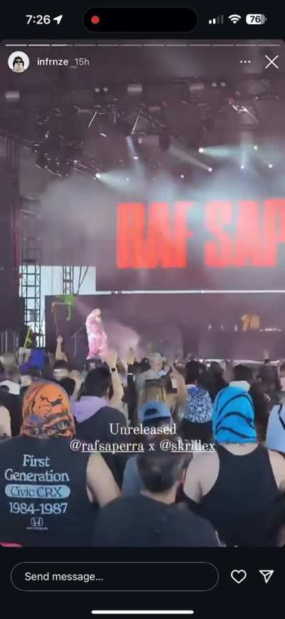 Raf Saperra debuts his unreleased collab with Skrillex at Portola