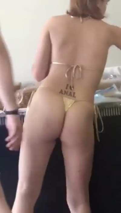 A woman not afraid to show off what she loves