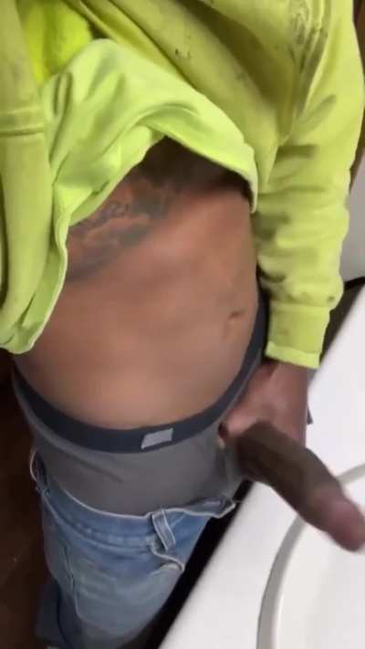 My morning wood is heavy and hard