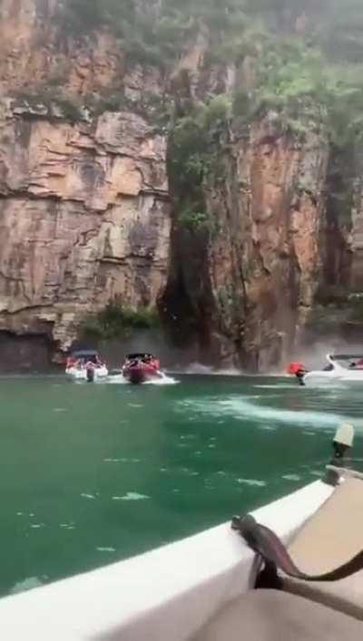 HMFT after a cliff collapses
