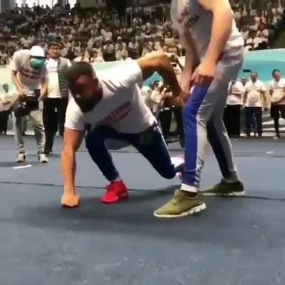 For him, these are just ordinary push-ups