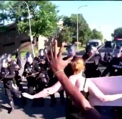 Louisville police showing off their oppression