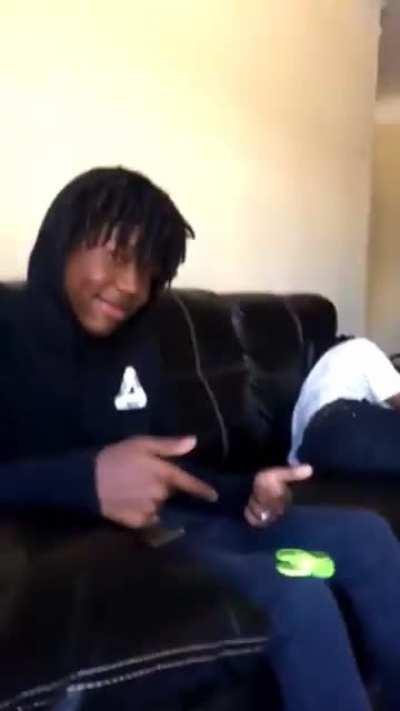 Lone proud of his fidget spinner skills