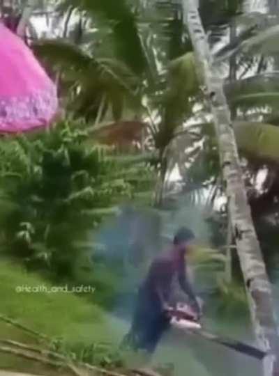 there should be license required to operate chain saw