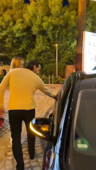 Sydney and her ex-boyfriend leaving Hotel Martinez | Cannes, France 2023