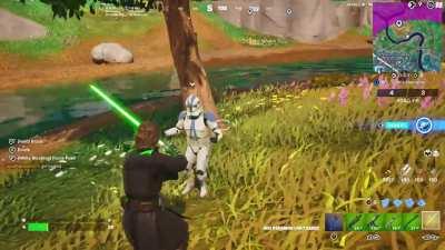 This loyal trooper chased down his General for a hug