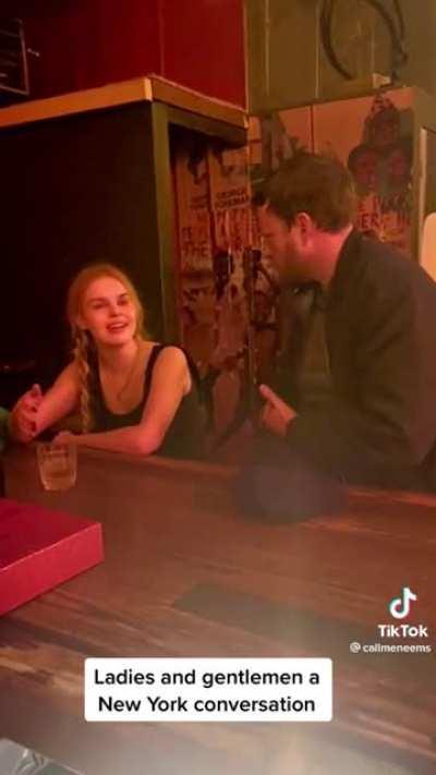 Guy hits on girl, girl tells guy to get lost