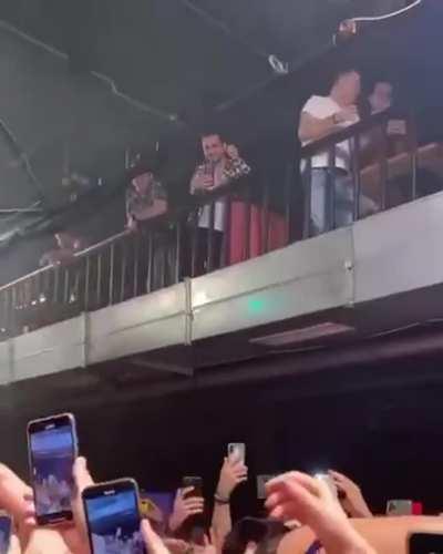 Russian celebrity Olga Buzova apparently likes to be groped by a crowd of strangers at her concert