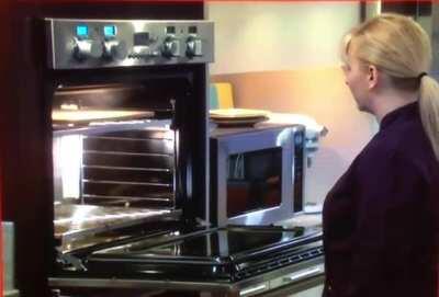 To start cooking the pizza