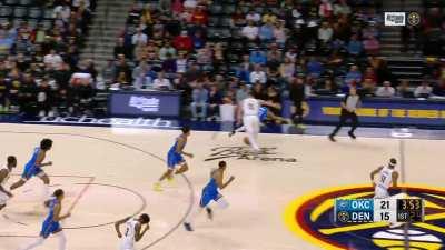 [Highlight] Jokic with the clean steal and assist to Jeff Green