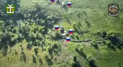 4 russian BMP destroyed trying to cross a small stream outside Bilhorivka by the 54th Brigade - 1st Mechanized Battalion.