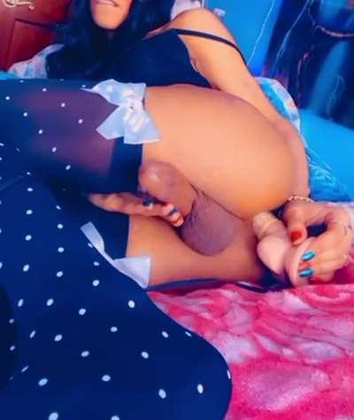 Would you play with my cock or hole like this?