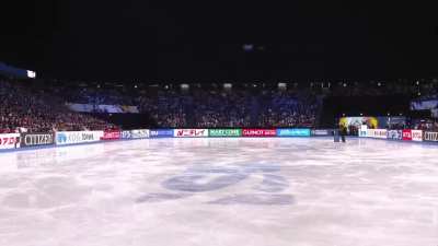 Today, Ilia Malinin became the first figure skater in history to land 7 quadruple jumps in a single program, including the quad Axel, a jump that involves 4.5 rotations and that only he has ever landed in competition.