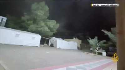 Extended clip of an earlier upload of IDF airstrikes near the Indonesian hospital in Gaza Strip