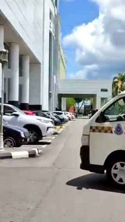 Lawyer leaps from a building completely stiff