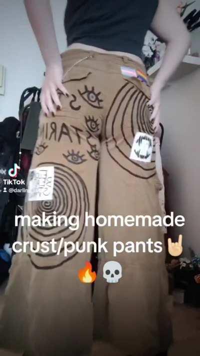 I'm making punk/crust pants🔥