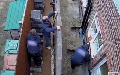 WCGW putting your weight on a wall you haven’t cemented.