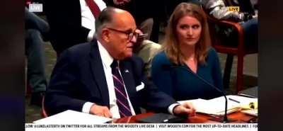 Rudy Giuliani farts in Michigan hearing