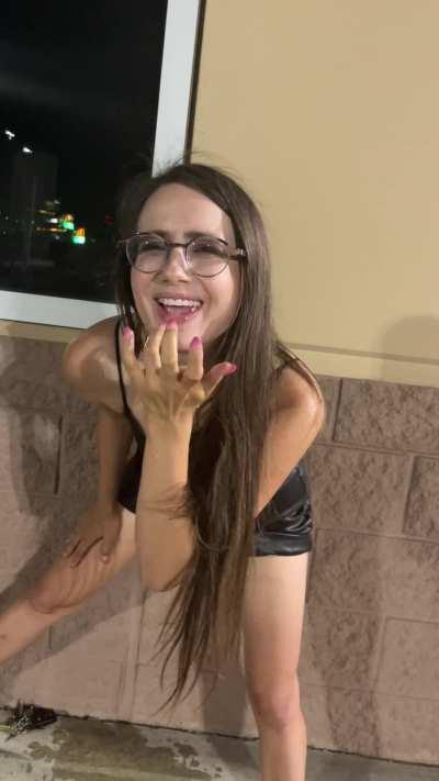 Feeling horny and masturbating in public