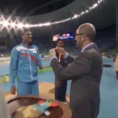 Devendra Jhajharia is an Indian Paralympic javelin thrower. He is first Indian Paralympian to win two gold medals at the Paralympics