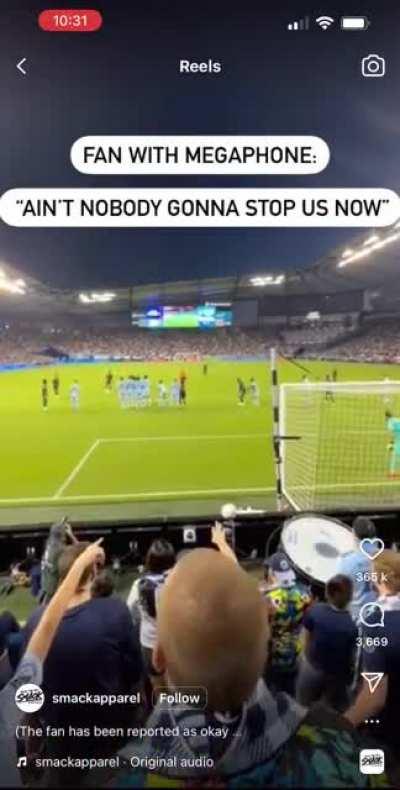 Not paying attention to a football game.