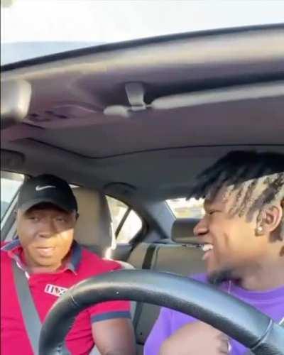 My dad listening to my music for the first time