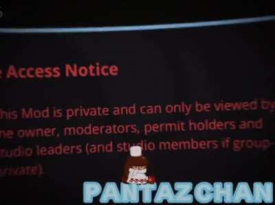 A edit of the deleted mods