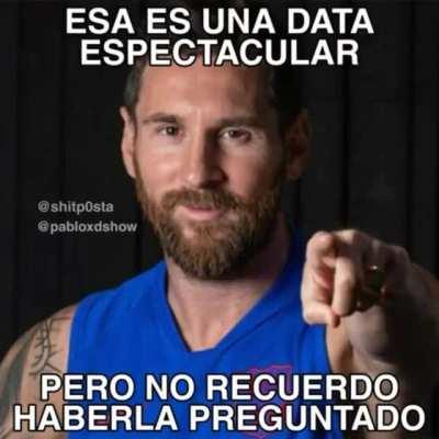 Alto pecho frio el Messi