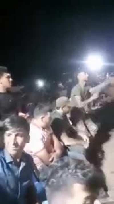 An Idiot holding machine gun