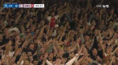 Arsenal supporters singing Vieira&rsquo;s name