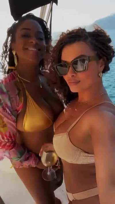While in Costa Rica with her friend Monique | IG reel 7/20/24