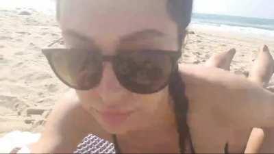 Bikini at the beach (video)