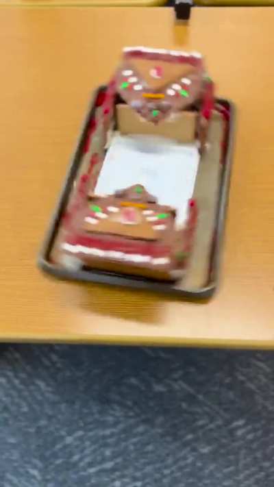 Who keeps teleporting gingerbread houses to me!?