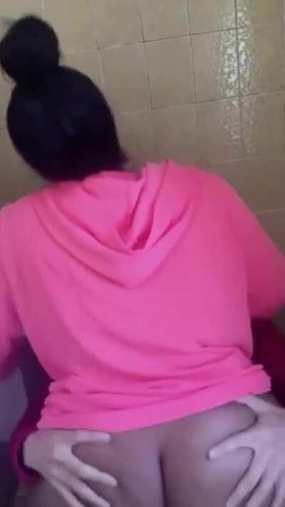 18 year old Black girl skipping class for Spanish dick