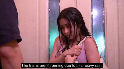 HOMA-077: She Got Wet in the Rain - Reona Kirishima | Their secret love bloomed under the summer rain. | EroJapanese.com - The Largest Catalog of JAV with English Subtitles