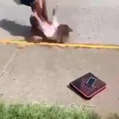 you can hear her head hit the ground 😬