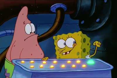 Look! I'm winning! (Sandy's Rocket)