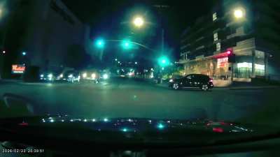 Sherman Oaks finest. Managed to cut off a pedestrian and a car in one sweep move, no signal of course.