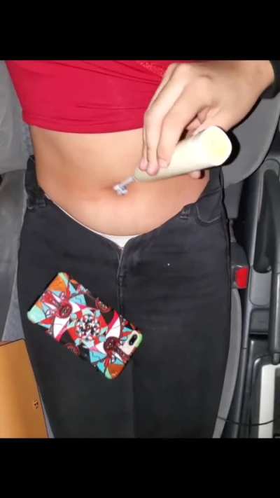 Lexi First Time Bellybutton Tickle 