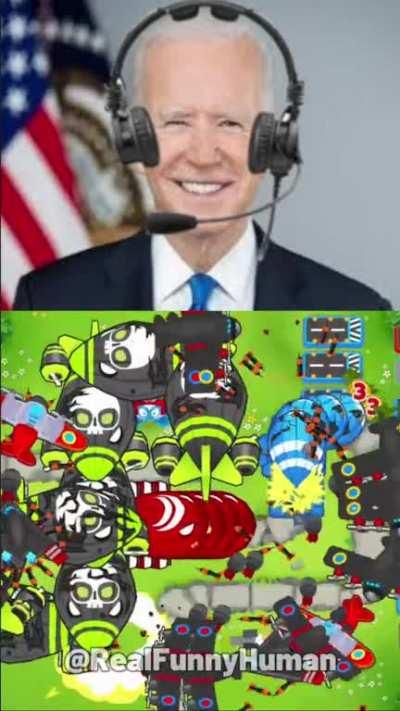The Presidents play a quick game of BTD6