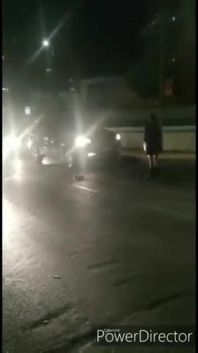 Blocking the road to piss people off