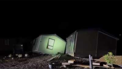 Landslides in Argyll,  Scotland.