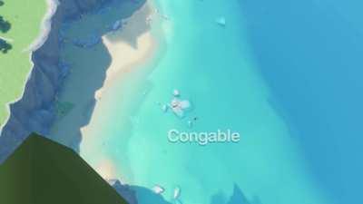 Klee pushes Dottore off a cliff