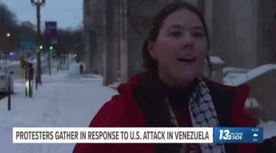 Jessica Plichta, a 22-year-old anti-war protester, was arrested live on camera in Grand Rapids, Michigan, on January 3, 2026. She was speaking to a local news outlet about her opposition to U.S. military action related to Venezuela when police detained he