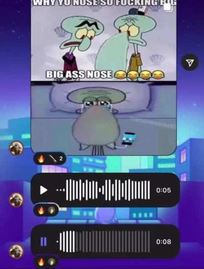 squidward listens to wheezer