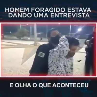 WCGW do an interview on a internet LIVE when you are being wanted for murder by the police?