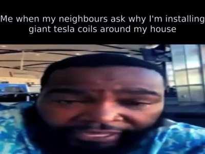 step 2: disguise tesla coils as trees around your compound