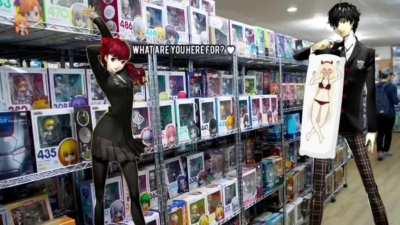 Joker tries to purchase a waifu pillow.