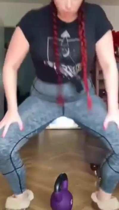 Gotta train all parts of your body right?